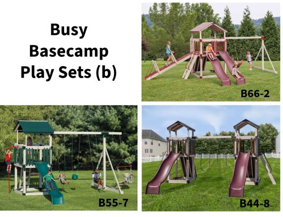 Busy Basecamp Play Sets - Swing Sets