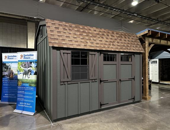 10x12 Dutch Barn Shed with LP Board N Batten Siding