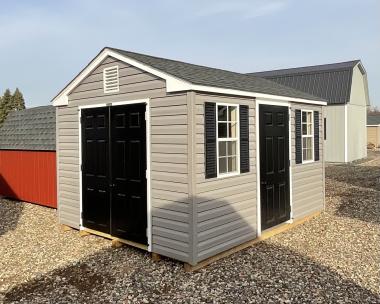 10x12 Vinyl Sided Peak Style Storage Shed by Pine Creek Structures of Berlin