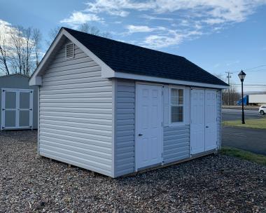 10x16 Cape Style Shed in CT by Pine Creek Structures of Berlin