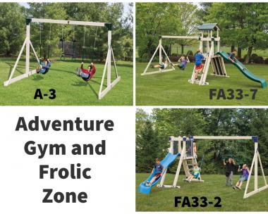 Adventure Gym & Frolic Zone Swing Set Packages