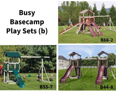 Busy Basecamp Play Sets - Swing Sets