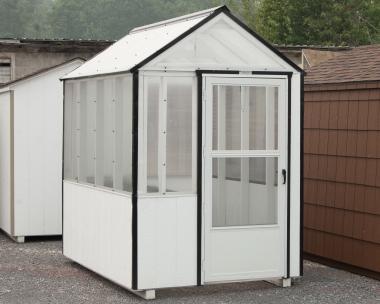 6x8 Greenhouse with white and black colors