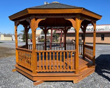 12'x12' Wooden Octagon Gazebo with single roof from Pine Creek Structures in Harrisburg, PA 