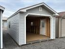 12x24 Peak Garage with Loft and Shelves